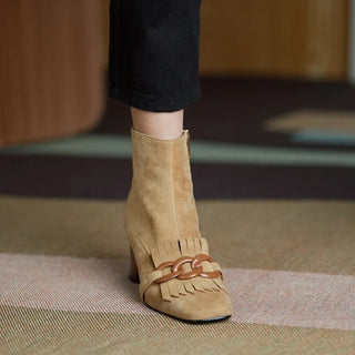 Viktoria - Velours-Stiefeletten