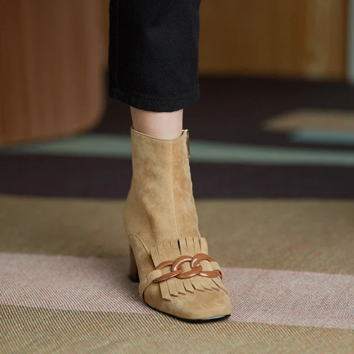 Viktoria - Velours-Stiefeletten