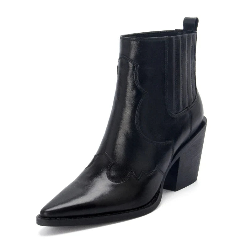 Gabriele - Velours-Stiefeletten