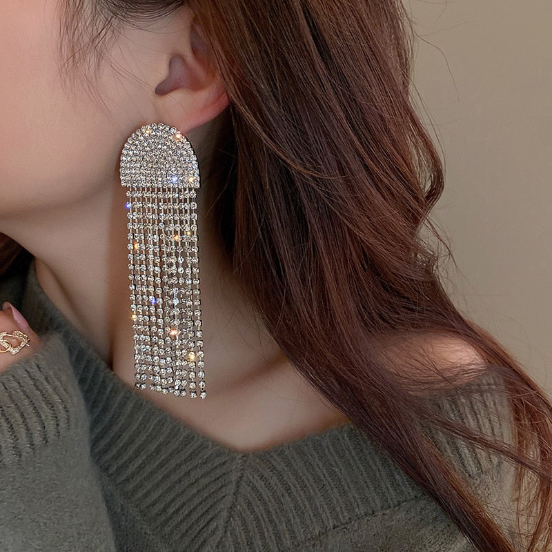 Ute - Strass-Ohrringe