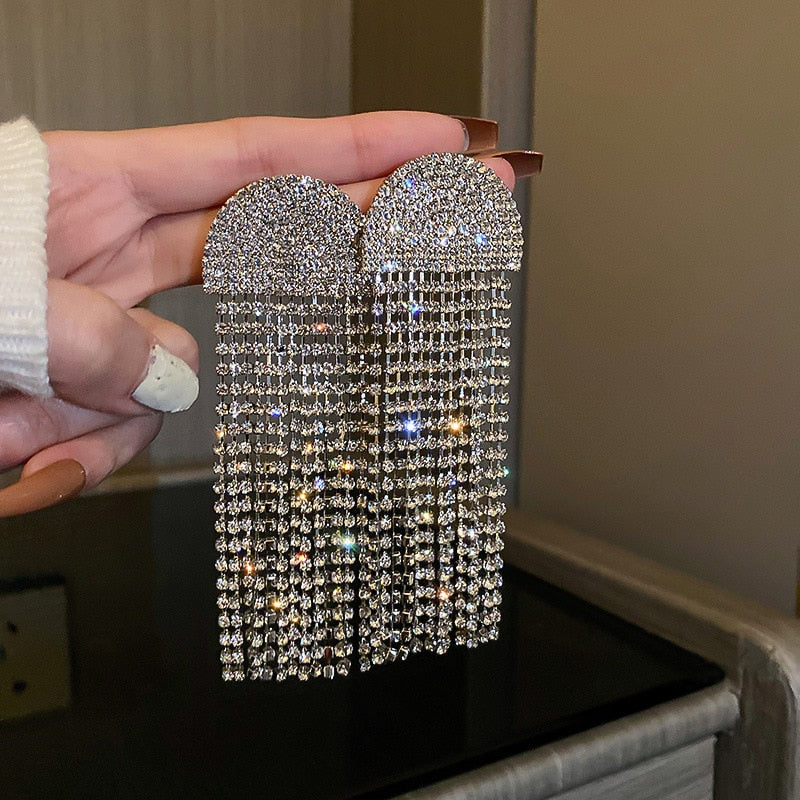 Ute - Strass-Ohrringe