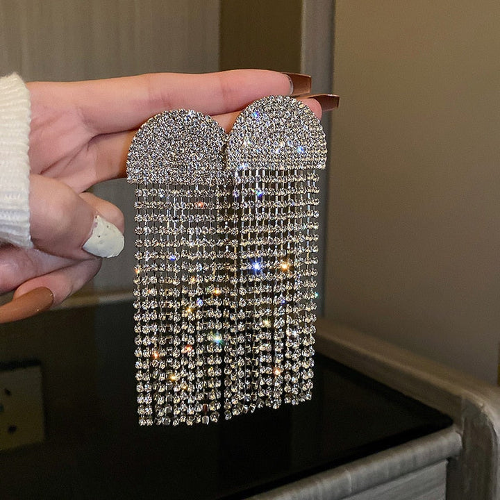 Ute - Strass-Ohrringe
