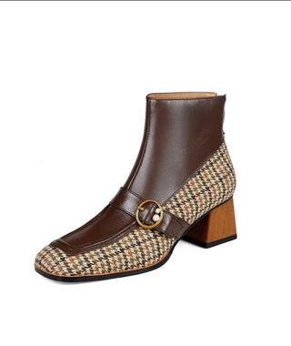 Anna - Lederstiefel mit eckiger Spitze