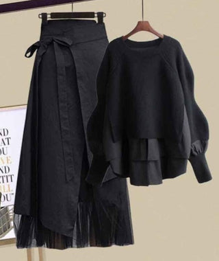 Valerie - Pullover mit Mesh-Rock