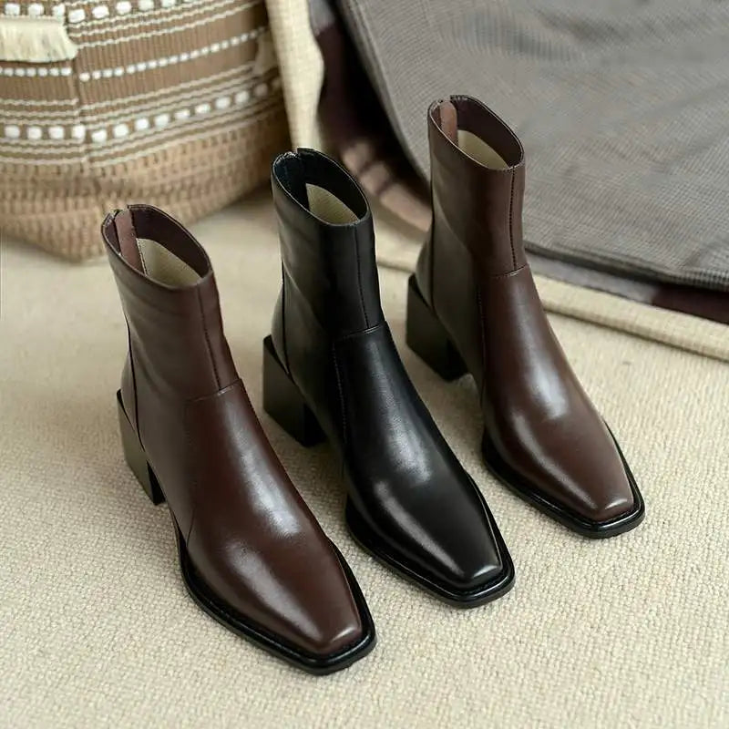 Nora - Lederstiefeletten