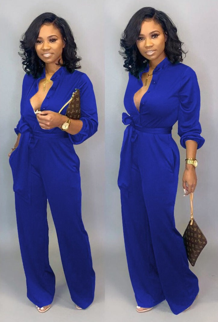 Eva - Jumpsuit mit Gürtel
