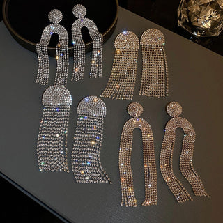 Ute - Strass-Ohrringe