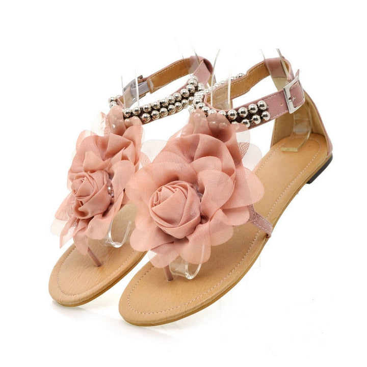 Jessica - Sandalen mit Blumen
