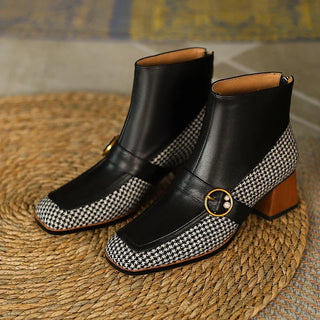 Anna - Lederstiefel mit eckiger Spitze