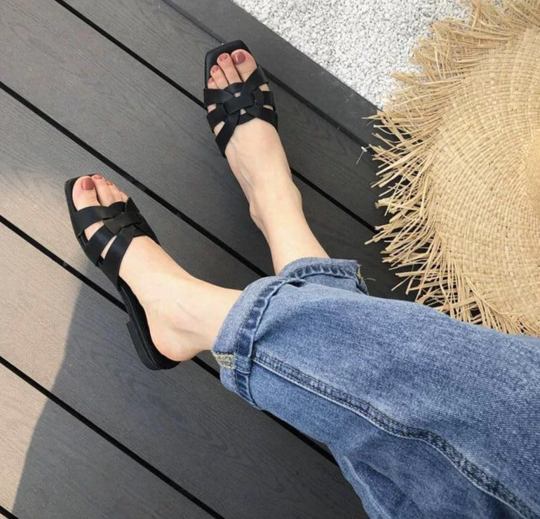 Irene - Sandalen in Lederoptik