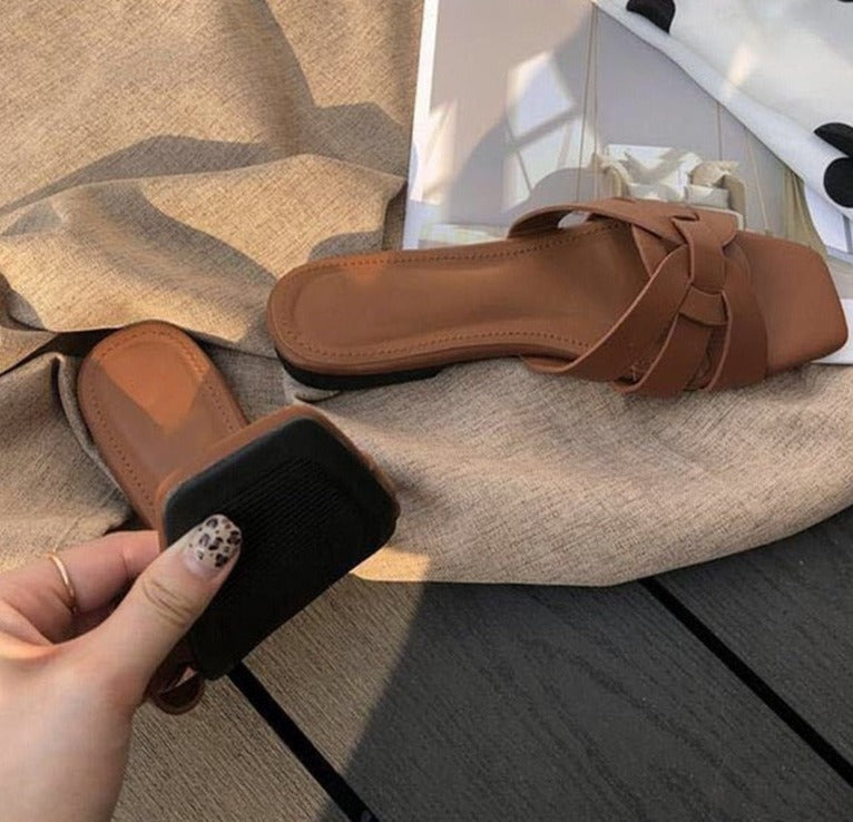 Irene - Sandalen in Lederoptik