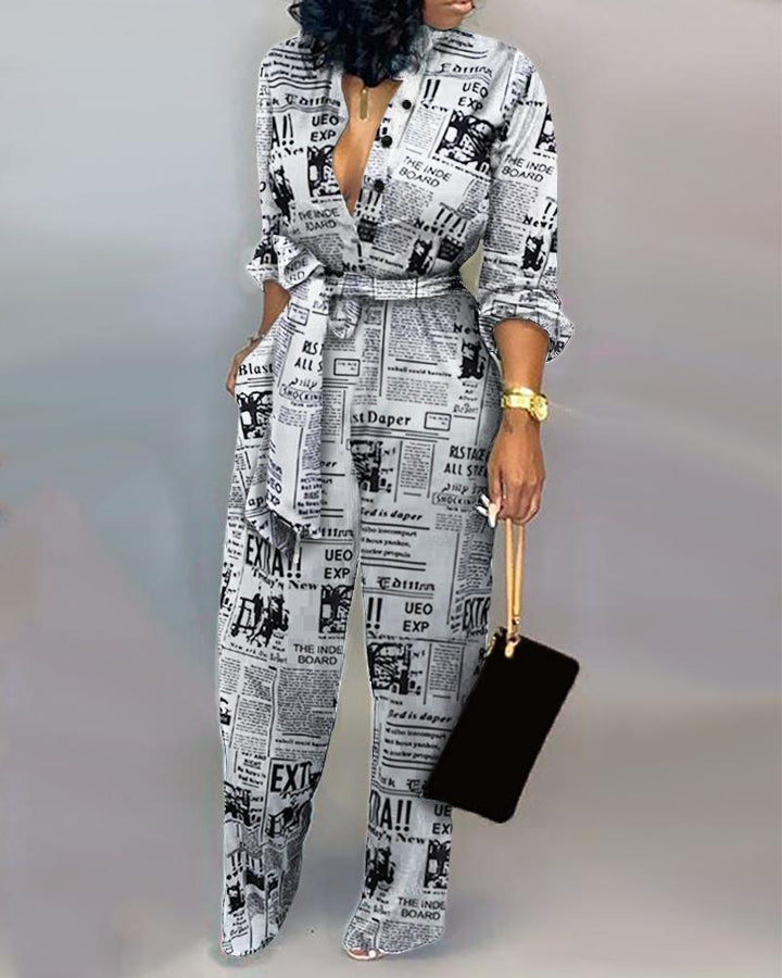 Eva - Jumpsuit mit Gürtel