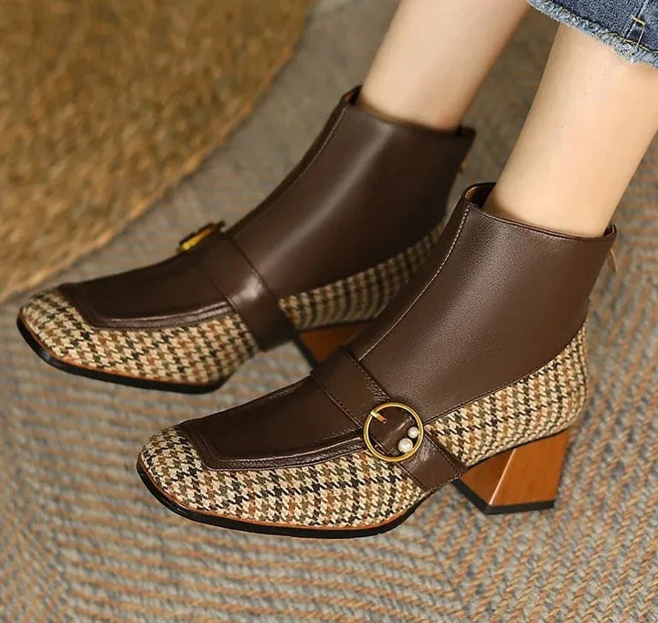 Anna - Lederstiefel mit eckiger Spitze