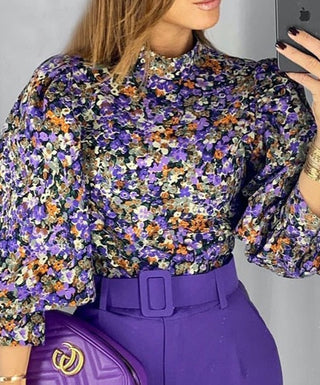 Martina - Blumenbluse