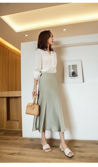 Neele - Satin-Midirock