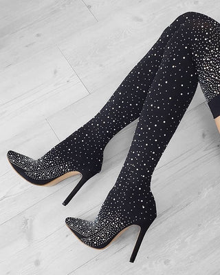 Lieselotte - Pumps mit Kristallen