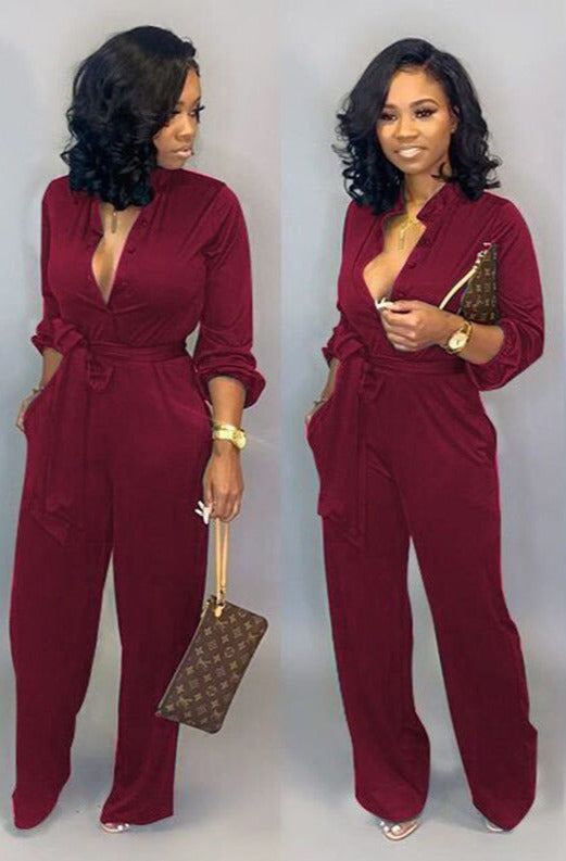 Eva - Jumpsuit mit Gürtel