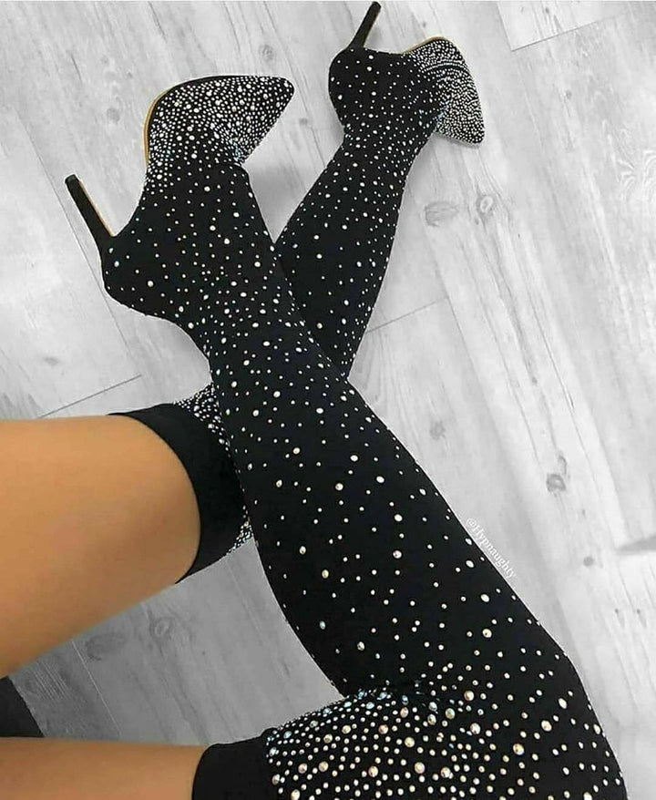 Lieselotte - Pumps mit Kristallen