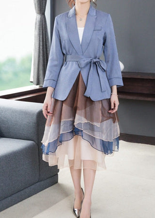 Clara - Blazer mit Chiffonrock