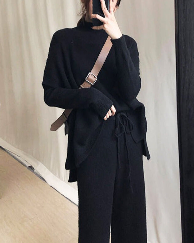 Jacqueline - Strickset mit weiter Hose