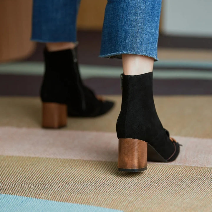 Viktoria - Velours-Stiefeletten