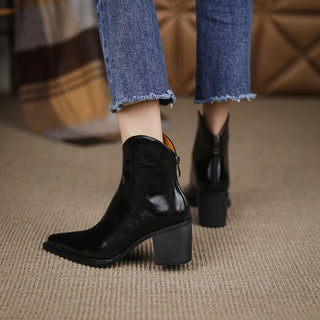 Dana - Spitze Lederstiefeletten