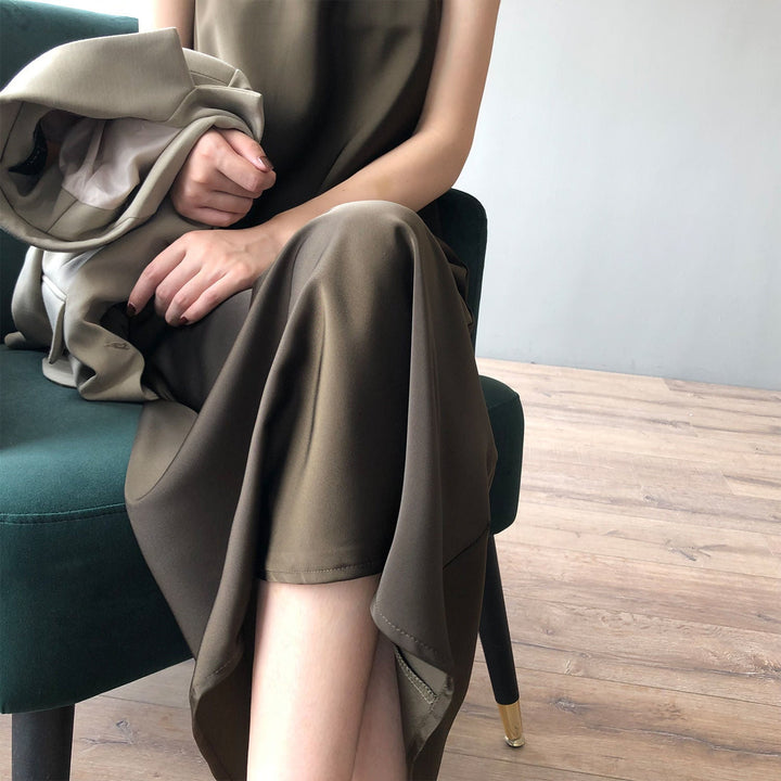 Heike - Satin-Midikleid