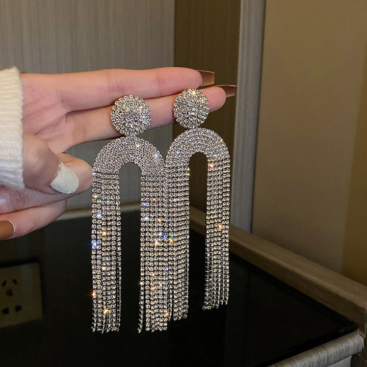 Ute - Strass-Ohrringe