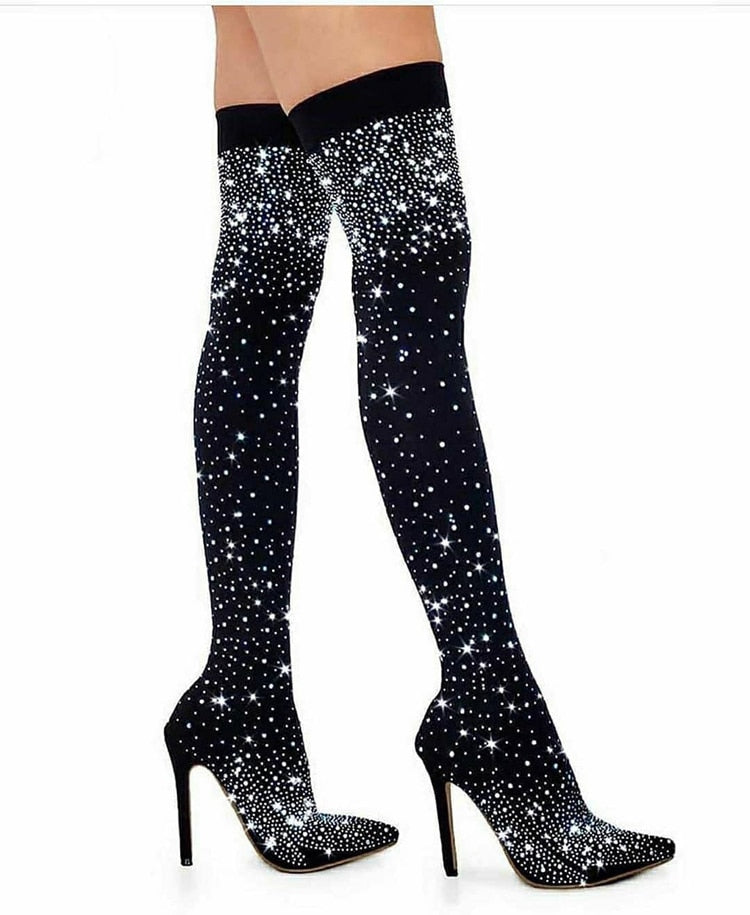 Lieselotte - Pumps mit Kristallen