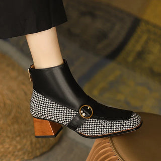 Anna - Lederstiefel mit eckiger Spitze