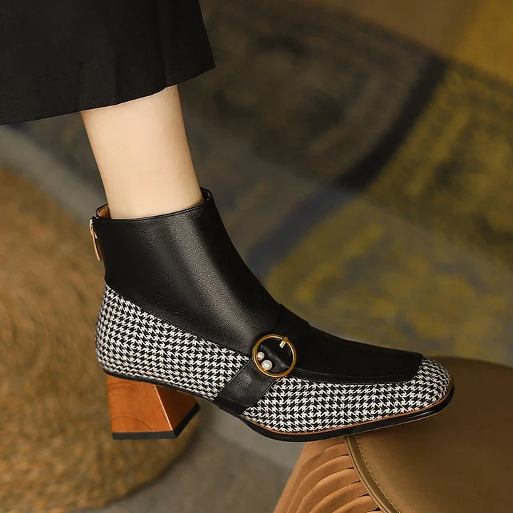 Anna - Lederstiefel mit eckiger Spitze