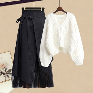 Valerie - Pullover mit Mesh-Rock