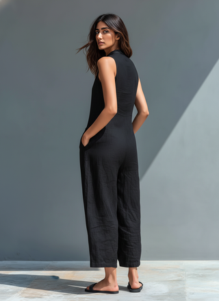 Amalia - Ärmelloser Jumpsuit
