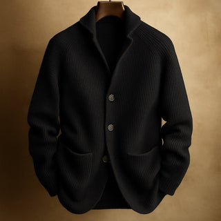 Matthias - Cordweste mit Schalkragen