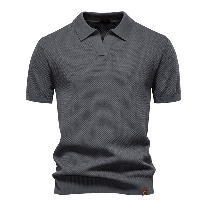 Hauke - Strukturiertes Poloshirt