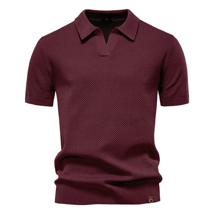 Hauke - Strukturiertes Poloshirt