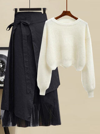 Valerie - Pullover mit Mesh-Rock