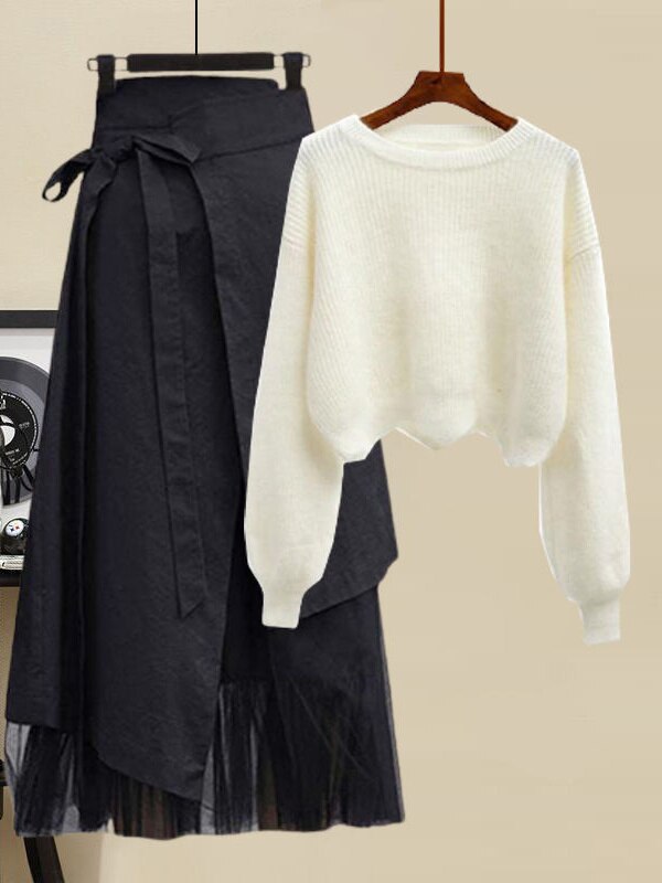 Valerie - Pullover mit Mesh-Rock