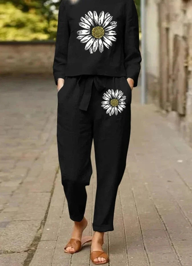 Sabine - Baumwollset mit weiter Hose