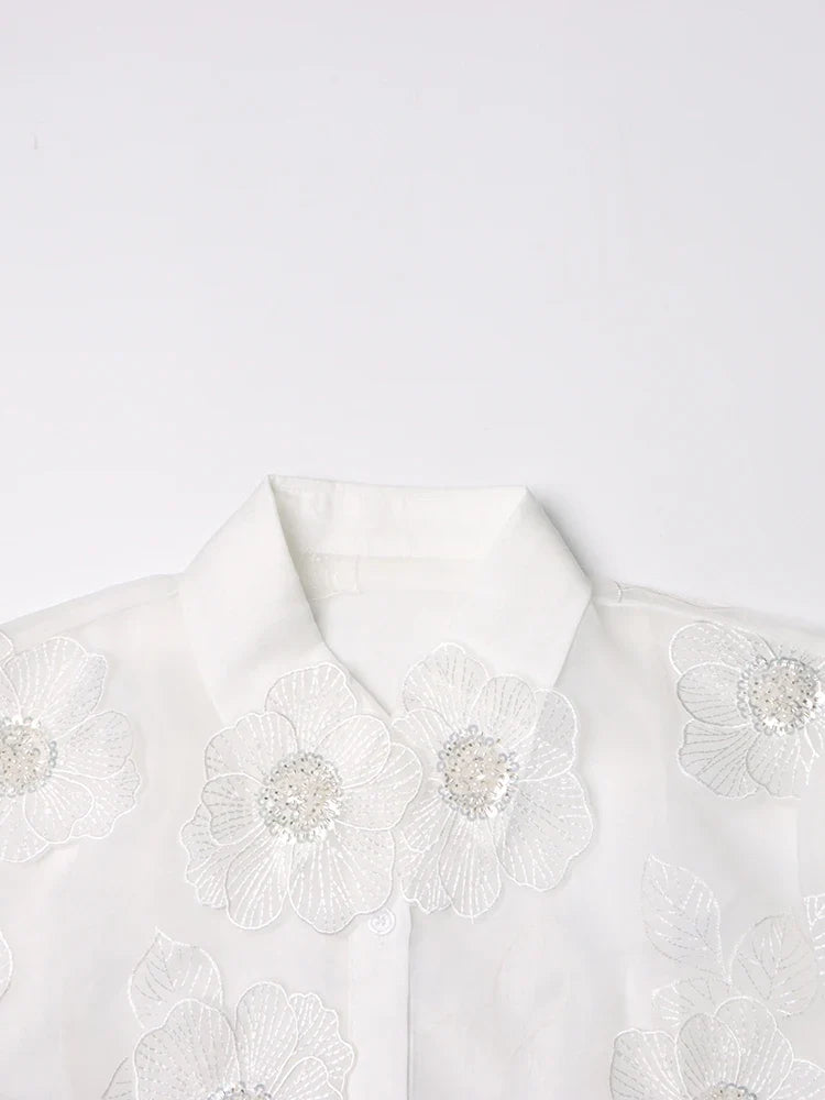 Birgit - Mesh-Bluse