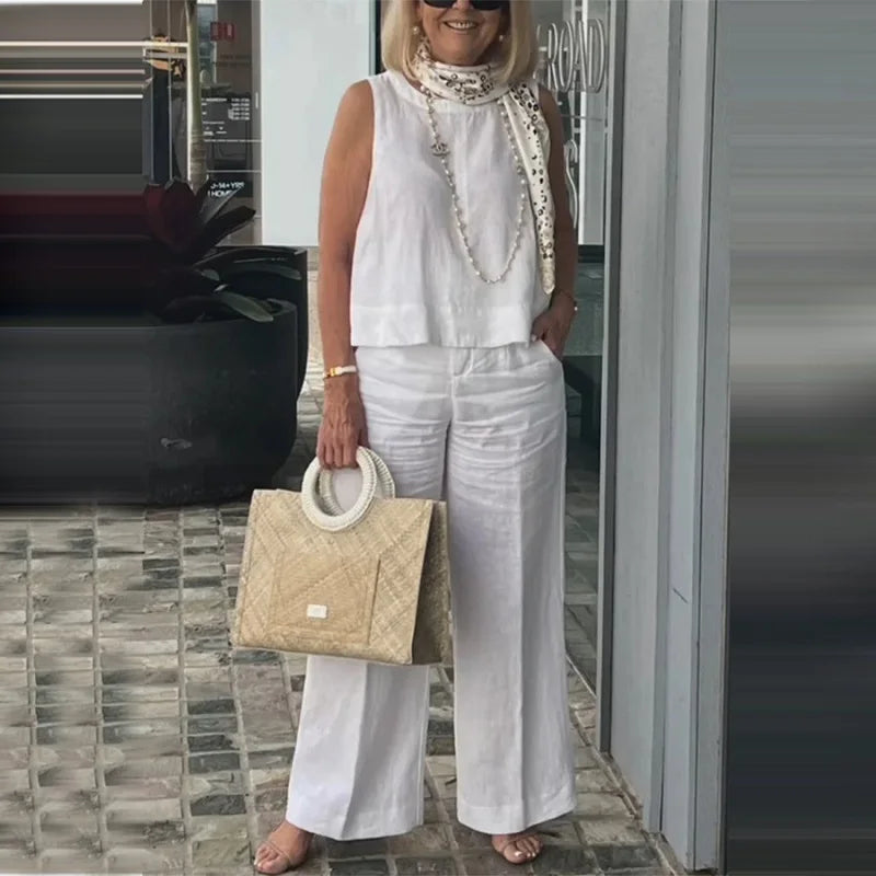 Nina - Leinenset mit weiter Hose