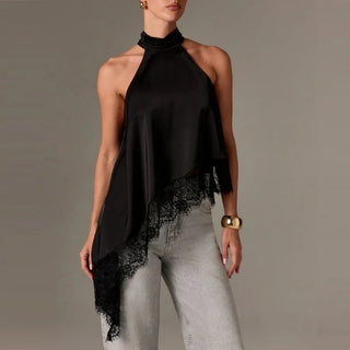 Liesel - Satin-Spitzen-Top