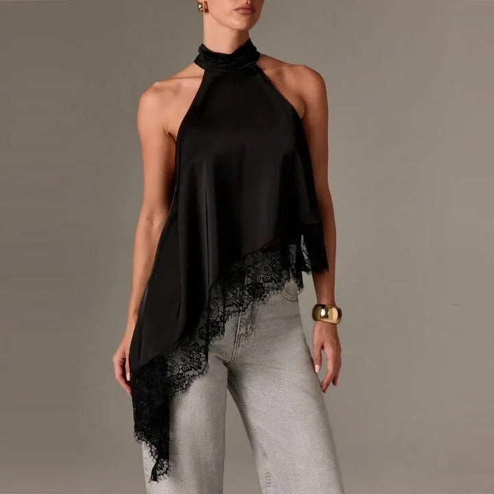 Liesel - Satin-Spitzen-Top