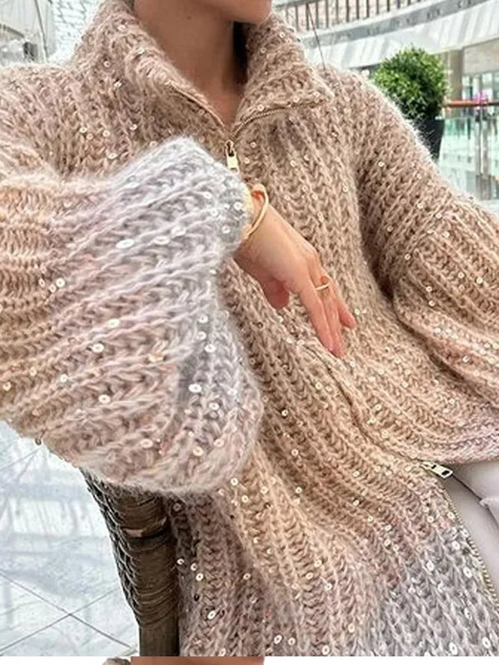Sina - Paillettenpullover
