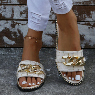 Tina - Sandalen in Lederoptik