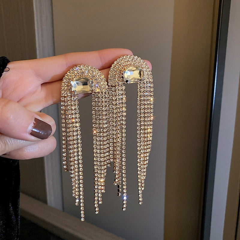 Ute - Strass-Ohrringe