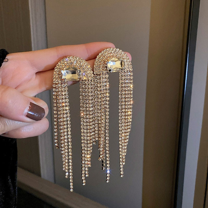 Ute - Strass-Ohrringe