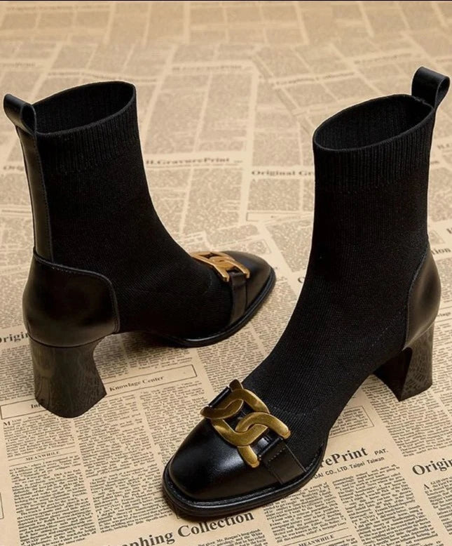 Regina - Strick-Stiefeletten
