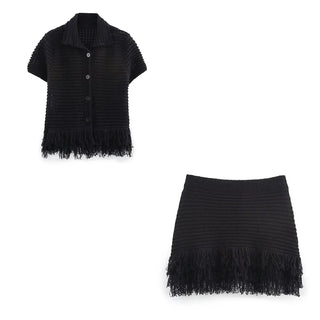 Monika - Strickset mit Rock