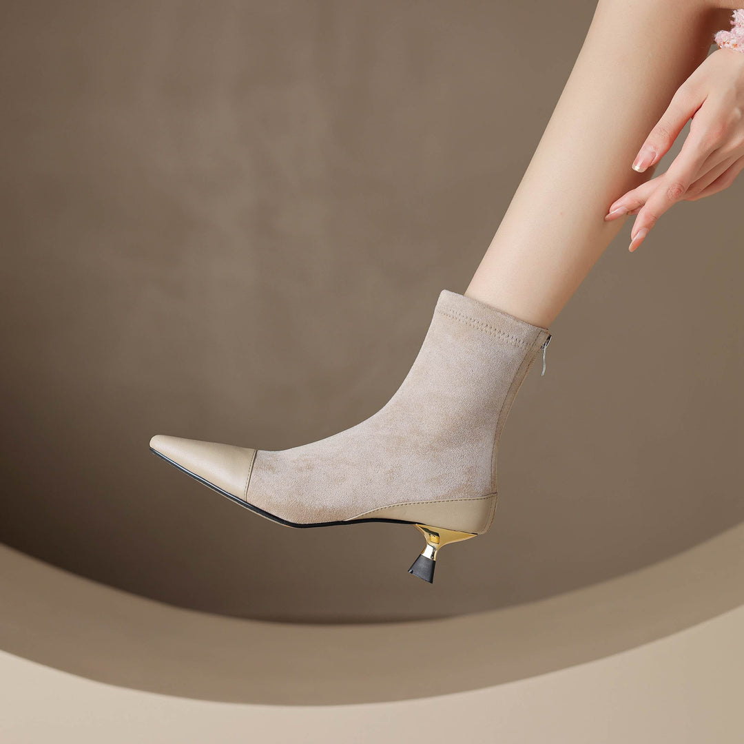 Ruth - Gefütterte Lederstiefel